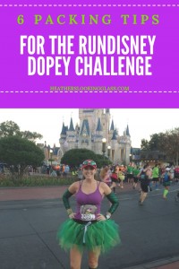 packing for rundisney Dopey Challenge