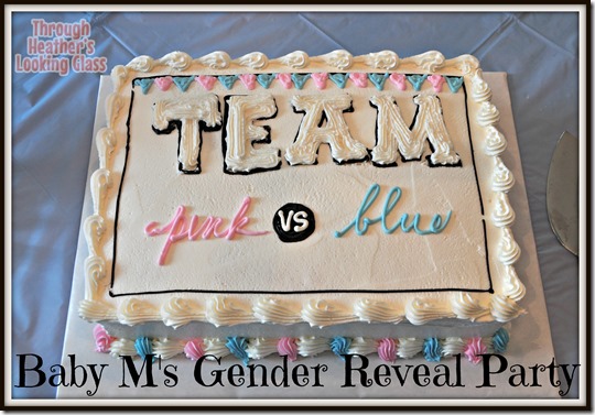 gender reveal cake