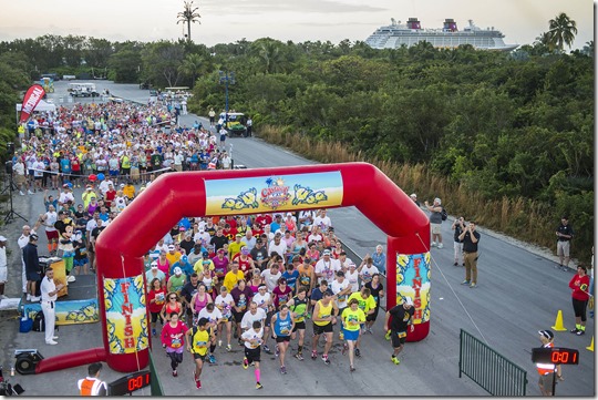 Inaugural Castaway Cay Challenge 5K Event on Disney Cruise Line Private Island