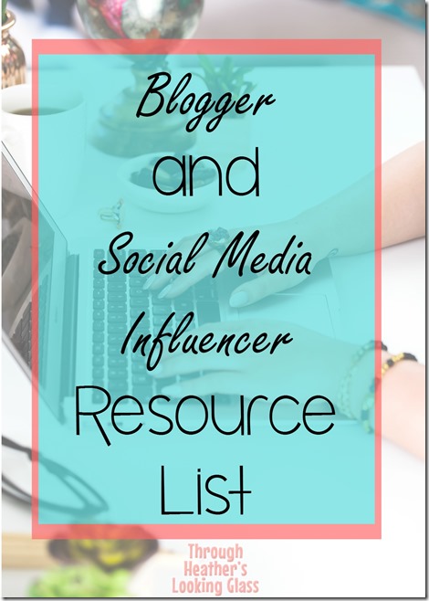 blogger and social resource list