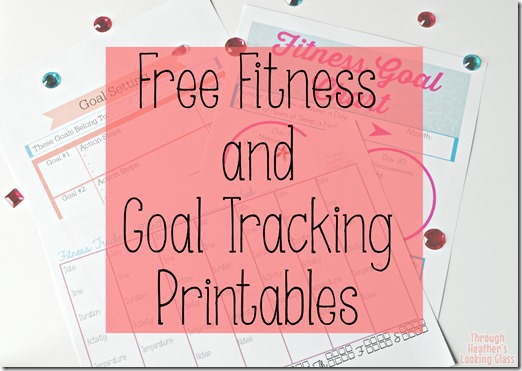 Free fitness and goal tracking printables