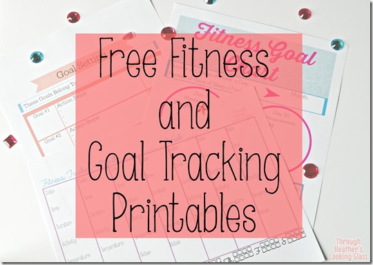 Free fitness and goal tracking printables
