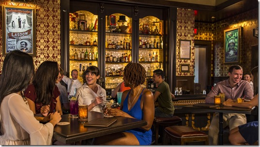 AbracadaBar, a "curious cocktail lounge," combines the Golden Age of Magic with the magic of Disney storytelling to bring a whimsical experience to Walt Disney World Resort guests. Located at Disney's BoardWalk, AbracadaBar serves up signature specialty drinks amongst enchanted show posters, mystifying mirrors and vintage props and tricks. It is open daily from 4 p.m. to midnight. (Matt Stroshane, photographer)