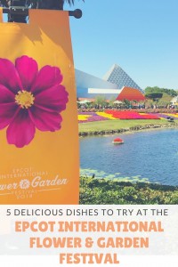 5 delicious dishes to try at Disney's EPCOT international flower and garden festival this year. So many outdoor kitchens for the 25th anniversary!