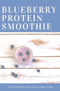 healthy blueberry protein smoothie