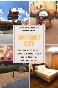 Cars family suite at Disney's Art of Animation resort