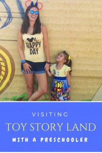 Disney's toy story land with a preschooler