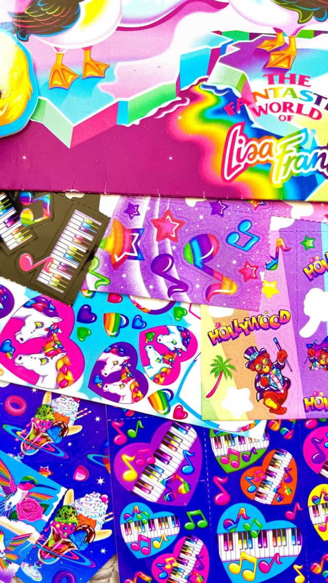 🎨Public service announcement: 

Don’t save the good stickers. 🫟
Don’t save the good candle. 🕯️ 
Don’t save the good wine. 🍷 

Life’s too short… and my Lisa Frank collection proves it. 😂 🌈 🦄 🐬 

🫟Share with  fellow sticker hoarder! 

#lisafrank #lisafrankstickers #stickerhoarder #millenialproblems #millenialmom #millenial